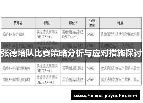 张德培队比赛策略分析与应对措施探讨